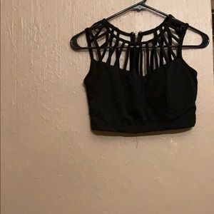 Black crop top